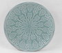 DKD Home Decor Set de 4 Platos Mandala 24 en Gres Verde Menta