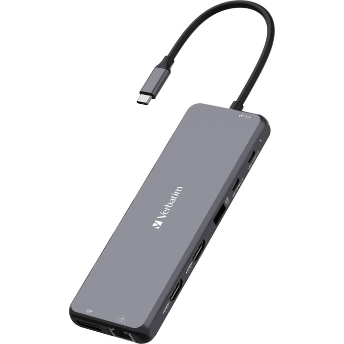 Verbatim USB-C Pro Multiport Hub 13 Puertos CMH-13 Plata