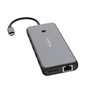 Verbatim CMH-13 Hub Multiport USB-C Pro 13 Puertos con 2x HDMI 8K, DisplayPort, Ethernet Gigabit, 6 USB-A y Carga PD