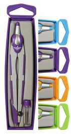 Compas Escolar Con Protector Aguja Surtido