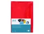 Liderpapel Carpeta dossier A4 roja con cierre de velcro