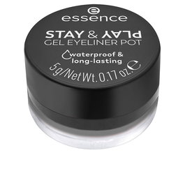 ESSENCE STAY & PLAY Eyeliner Gel en Tarro #01-Black 5 g