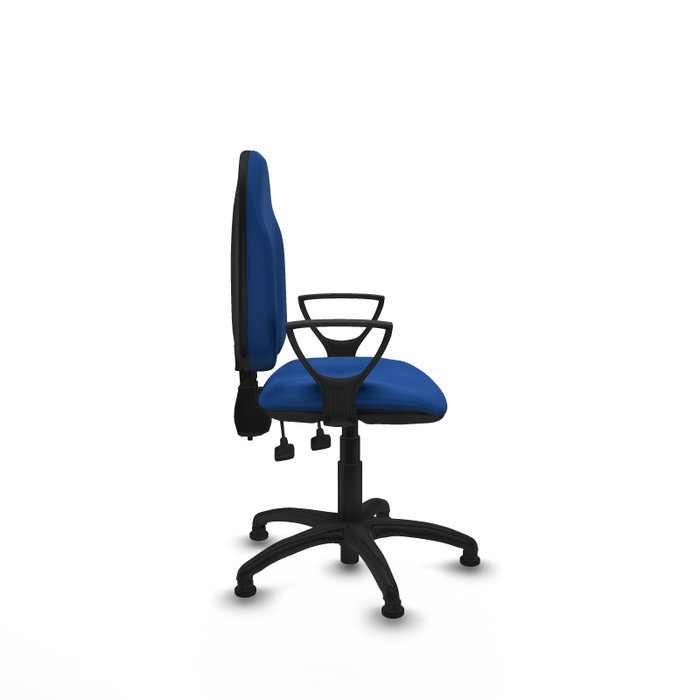 PIQUERAS Y CRESPO Silla de oficina Algarra Azul con brazos fijos PIQUERAS Y CRESPO Silla de oficina Algarra Azul con brazos fijos