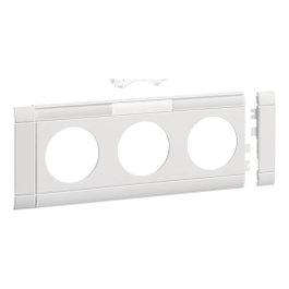 Hager Placa de pared para 3 enchufes GB080319016 Blanco