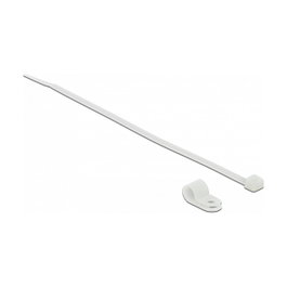 DeLOCK 18863 Brida atornillada de Nylon Blanco 6,4 mm