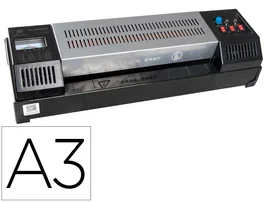 Q-connect Plastificadora Profesional KF16918 DIN A3 Cuatro Rodillos hasta 200 mc