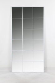 DKD Home Decor Espejo Loft Anxi white Blanco Hierro Cristal 2 x 180 x 90 cm