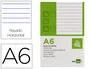 Liderpapel Bloc de notas horizontal A6 80 hojas