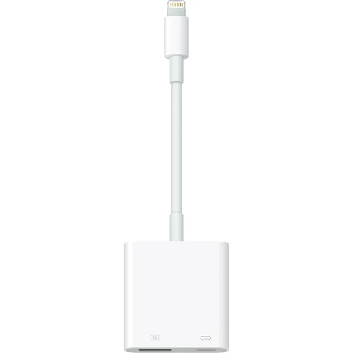 Apple Adaptador Lightning a USB-A para iPhone iPad iPod, Conector Lightning Macho Hembra, Transferencia Datos y Carga Apple Adaptador Lightning a USB-A para iPhone iPad iPod, Conector Lightning Macho Hembra, Transferencia Datos y Carga