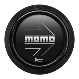 Momo MOMHOARW10BLKCHF Pack 10 Pulsador Momo Arrow Logo Negro Mate Cromado 2Cc F