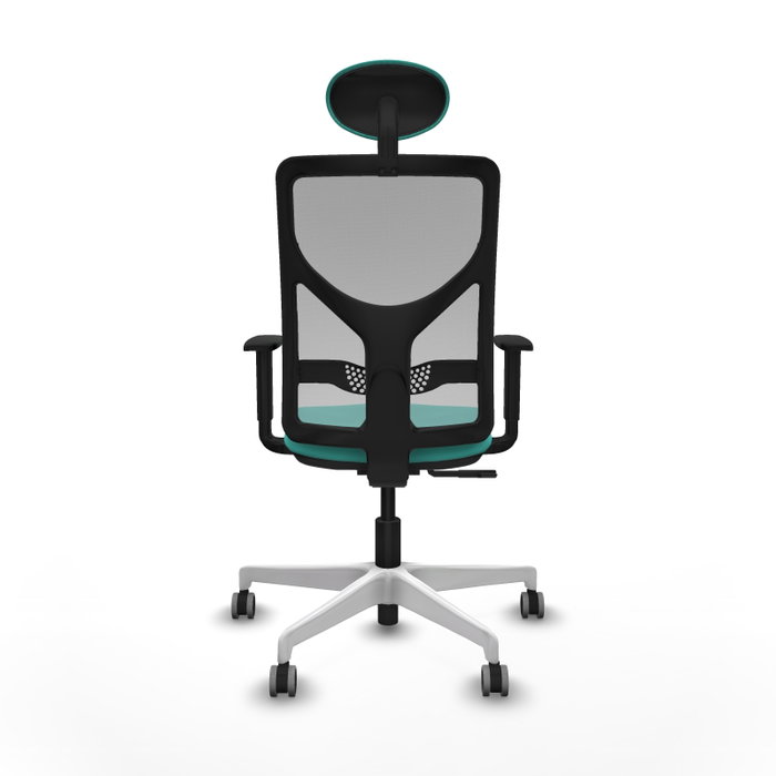 PIQUERAS Y CRESPO Silla de oficina Motilla Turquesa y Gris con mecanismo Sincro PIQUERAS Y CRESPO Silla de oficina Motilla Turquesa y Gris con mecanismo Sincro
