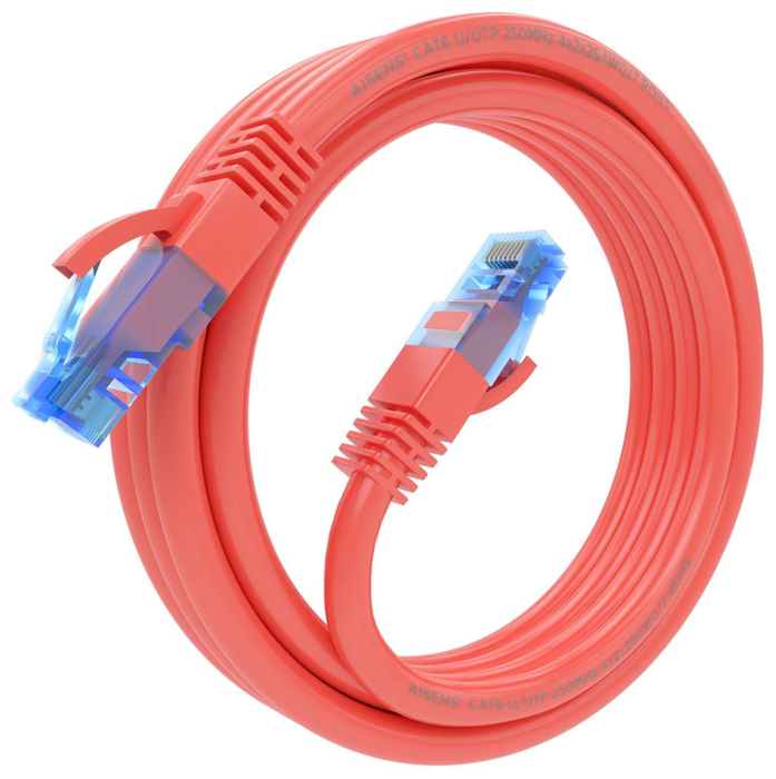 Aisens Cable de Red Cat.6 UTP AWG26 CCA 2m Rojo