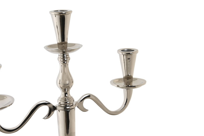 DKD Home Decor Candelabro Camila Glam Plateado 30 x 46 x 12 cm