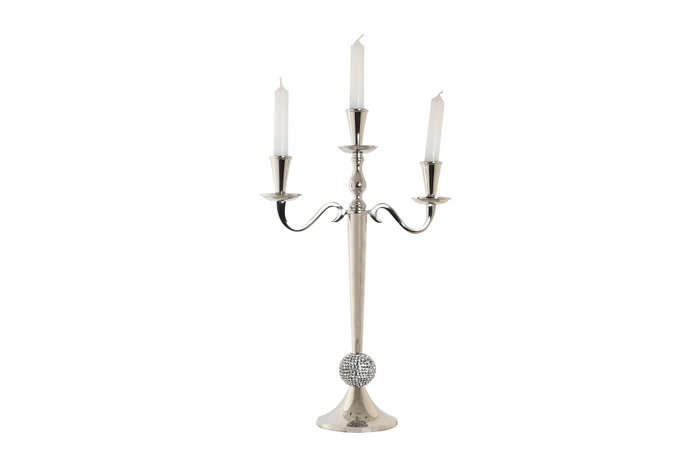 DKD Home Decor Candelabro Camila Glam Plateado 30 x 46 x 12 cm DKD Home Decor Candelabro Camila Glam Plateado 30 x 46 x 12 cm
