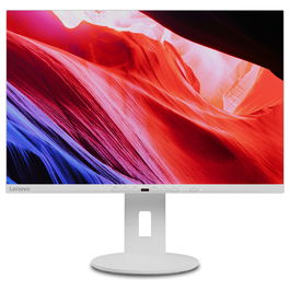 Lenovo C24d-20 - Monitor 24" WUXGA (1920x1200) 16:10, Panel IPS, 5ms, 60Hz, HDMI, DVI, VGA, Altavoces, Color Blanco
