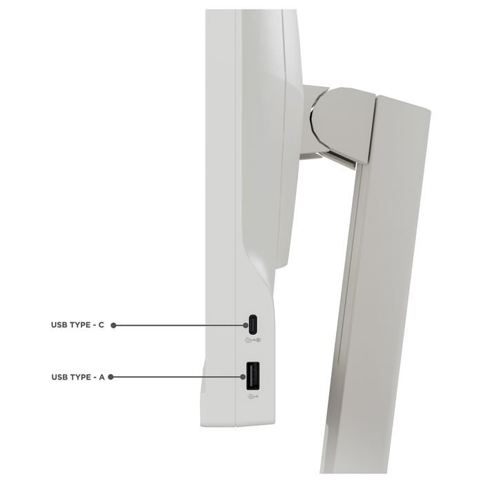 Lenovo C24d-20 Monitor 61cm/24" 1920x1200 WUXGA IPS 16:10 5ms 60Hz HDMI DVI VGA Gris Blanco