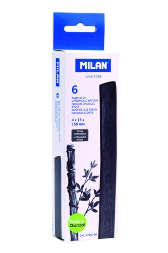 Carboncillo Milan Rectangular 15X4 Mm Caja De 6