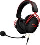 HyperX Cloud Alpha Auriculares Gaming, Negro/Rojo, Dual Chamber Drivers, Sonido Nítido, Almohadillas de Espuma con Memoria, Micrófono Desmontable