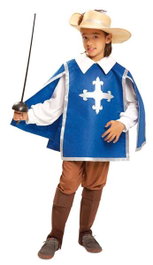 My Other Me Disfraz Mosquetero Azul Talla 10-12 Y