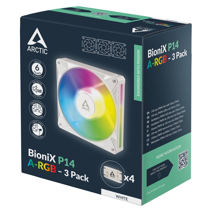 ARCTIC BioniX P14 A-RGB White 3er-Pack ARCTIC BioniX P14 A-RGB White 3er-Pack