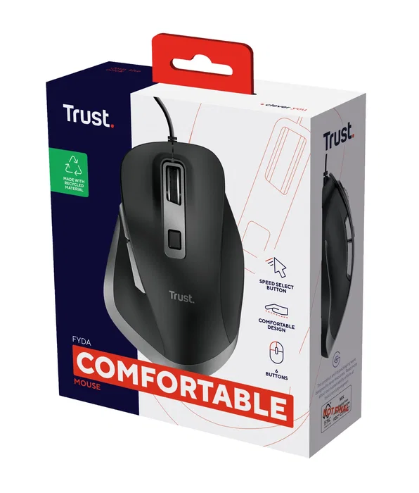 Trust Fyda Eco Ratón Ergonómico Negro Trust Fyda Eco Ratón Ergonómico Negro
