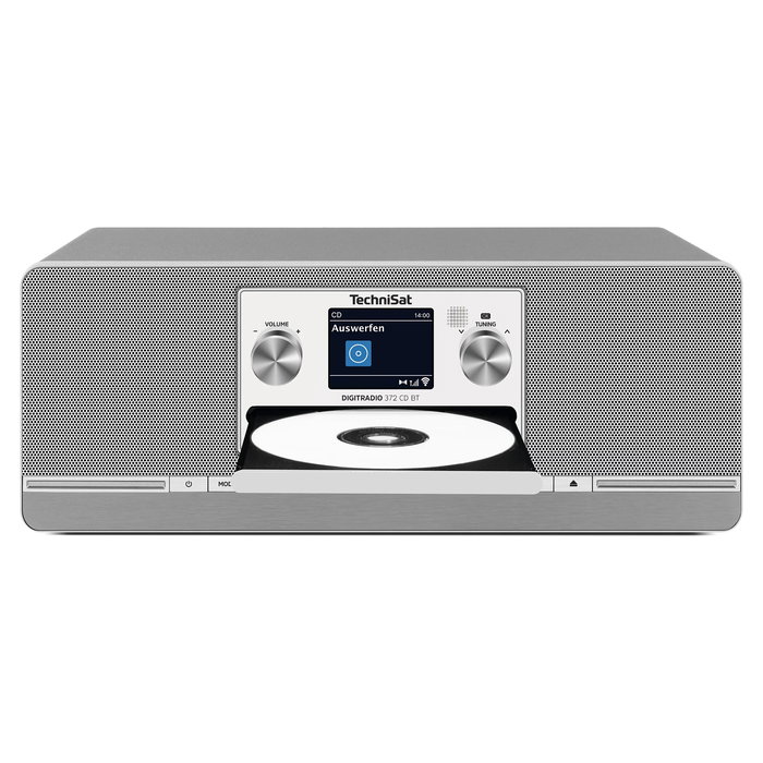 TechniSat DIGITRADIO 372 CD BT Radio Cocina con CD, Bluetooth 5.0, USB, DAB/DAB+/FM, Pantalla TFT, Plata/Anthracita