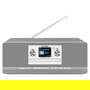 TechniSat DIGITRADIO 372 CD BT Radio Cocina con CD, Bluetooth 5.0, USB, DAB/DAB+/FM, Pantalla TFT, Plata/Anthracita