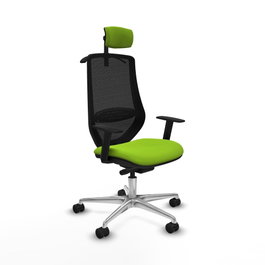 PIQUERAS Y CRESPO Silla de oficina Mardos Sincro/Traslack Pistacho/Negro