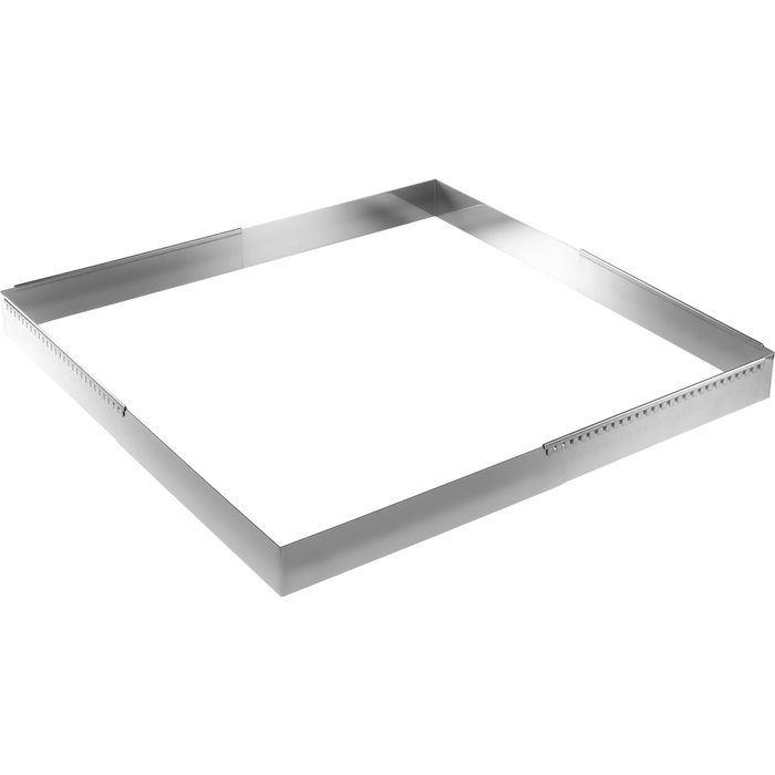 De Buyer Marco para Pastelería Ajustable de Acero 30-57 cm Cuadrado De Buyer Marco para Pastelería Ajustable de Acero 30-57 cm Cuadrado