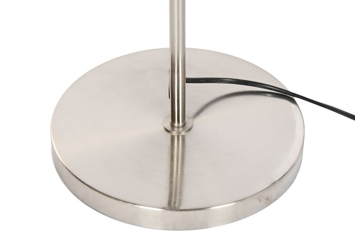 DKD Home Decor Lámpara de Pie Gris y Plateado de Poliéster y Metal