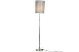 DKD Home Decor Lámpara de Pie Gris y Plateado de Poliéster y Metal