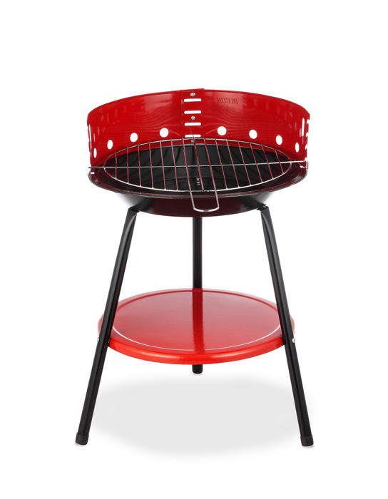 Algon Bbq Barbacoa Redonda 36 cm con Dimensiones 36.8 cm Alto x 37 cm Largo x 11.5 cm Ancho (4 Unidades)