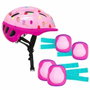 Molto Casco más protecciones rosa 2 a 10 años