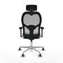 PIQUERAS Y CRESPO Silla de oficina Jorquera Verde esmeralda y Gris
