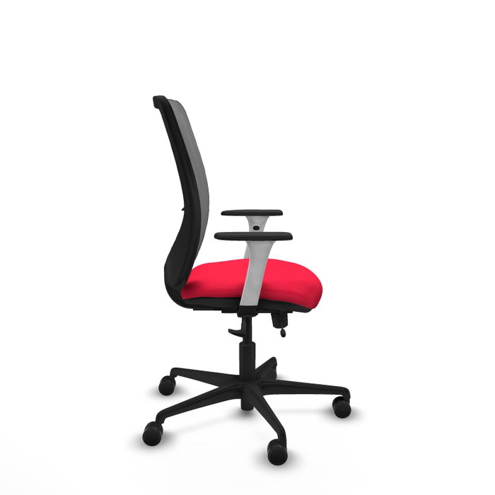 PIQUERAS Y CRESPO Silla de oficina Zulema con mecanismo Sincro/Traslack, Rojo y Gris PIQUERAS Y CRESPO Silla de oficina Zulema con mecanismo Sincro/Traslack, Rojo y Gris