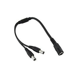 ALLNET 2x Cable de alimentación de corriente continua negro 133119