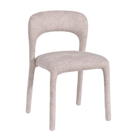 DKD Home Decor Silla de Metal y Poliéster Beige