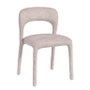 DKD Home Decor Silla de Metal y Poliéster Beige