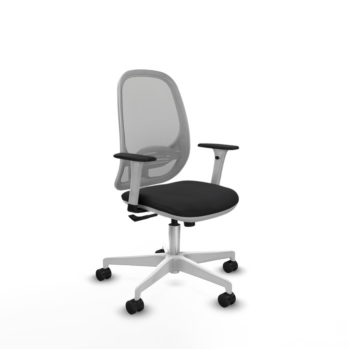 PIQUERAS Y CRESPO Silla de oficina Cilanco con mecanismo Sincro, Negro y Gris PIQUERAS Y CRESPO Silla de oficina Cilanco con mecanismo Sincro, Negro y Gris