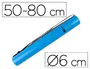 Liderpapel Portaplanos Extensible Diametro 6 cm Hasta 80 cm Azul