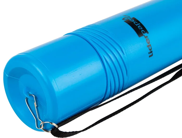 Liderpapel Portaplanos Extensible Diametro 6 cm Hasta 80 cm Azul