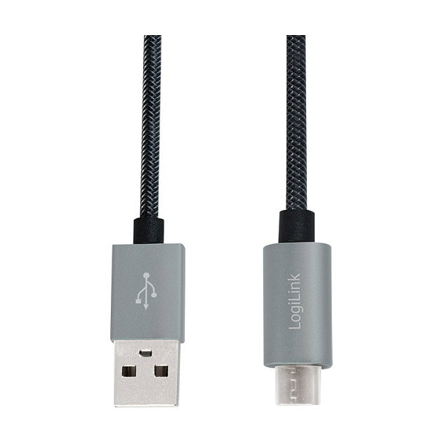 LogiLink Cable USB 2.0 USB-A/M a Micro-USB/M de 1 m en negro LogiLink Cable USB 2.0 USB-A/M a Micro-USB/M de 1 m en negro