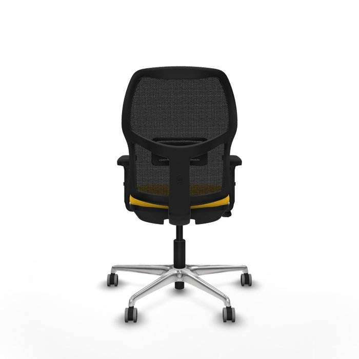 PIQUERAS Y CRESPO Alfera Traslack con malla negra y asiento amarillo PIQUERAS Y CRESPO Alfera Traslack con malla negra y asiento amarillo