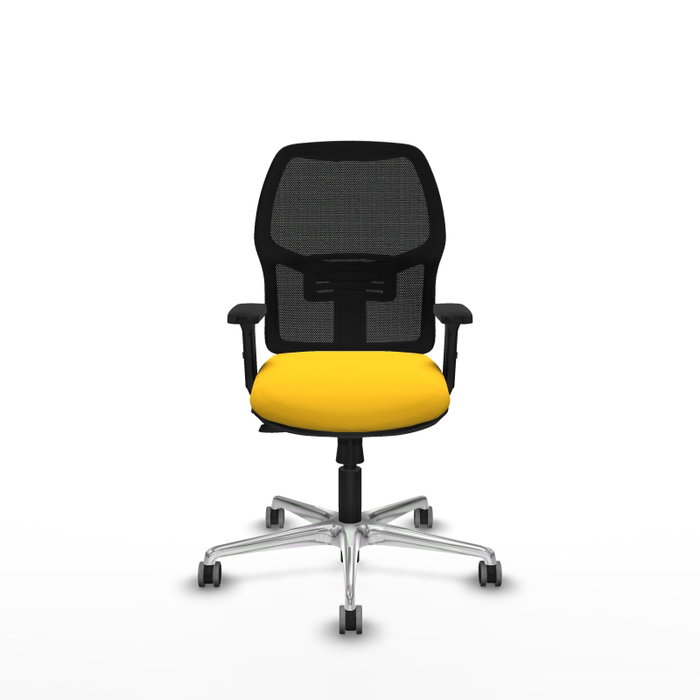 PIQUERAS Y CRESPO Alfera Traslack con malla negra y asiento amarillo PIQUERAS Y CRESPO Alfera Traslack con malla negra y asiento amarillo