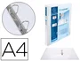 Exacompta Carpeta Canguro 2 Anillas 30 mm Din A4+ Personalizable Polipropileno Blanco