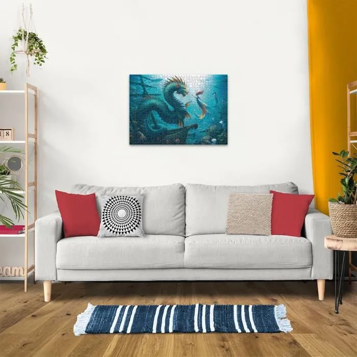 Ravensburger Rompecabezas 12001434 Dragón, Sirena y Tortugas de Aguas Profundas 1000 Piezas a partir de 14 Años