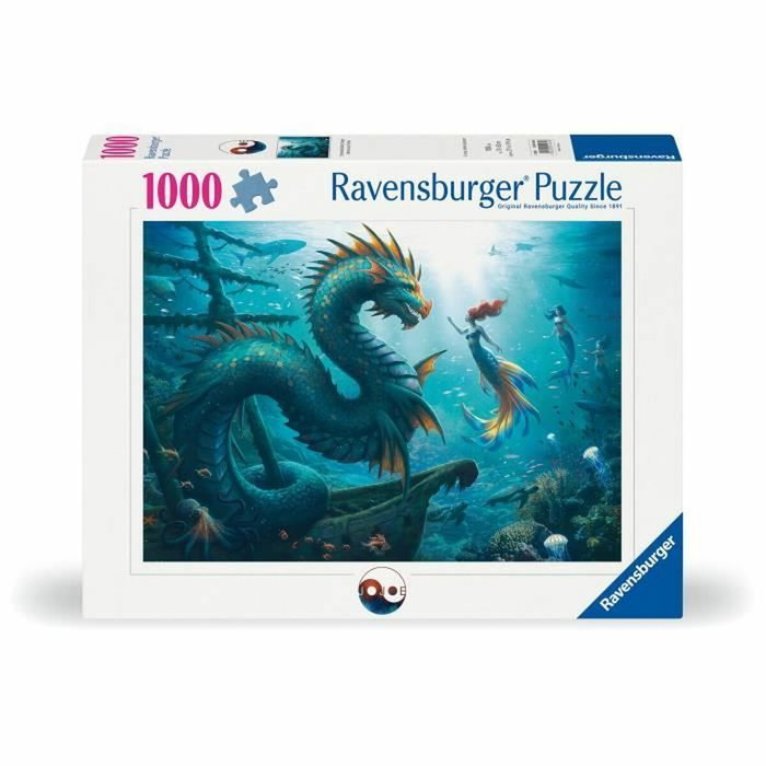 Ravensburger Rompecabezas de 1000 piezas: Dragón, sirena y tortugas de aguas profundas Ravensburger Rompecabezas de 1000 piezas: Dragón, sirena y tortugas de aguas profundas