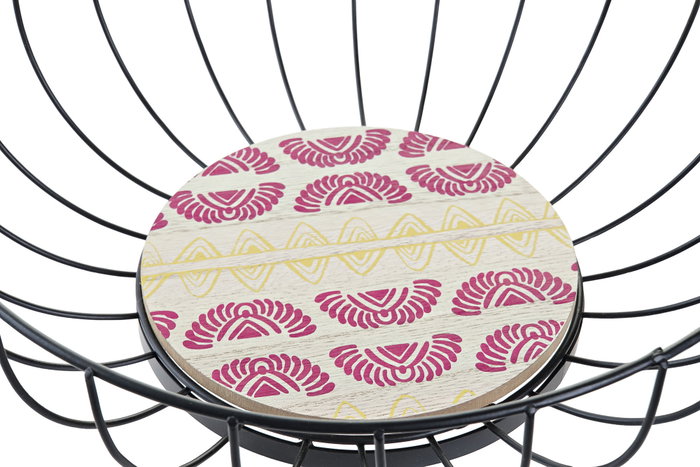 DKD Home Decor Frutero Africa Gres Metal y MDF Surtido de 2 Unidades en Azul y Turquesa DKD Home Decor Frutero Africa Gres Metal y MDF Surtido de 2 Unidades en Azul y Turquesa