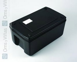 Thermoport Termo de polipropileno de 35 cm de alto, capacidad 26 unidades, modelo 100 Ks, color negro
