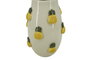 DKD Home Decor Jarrón de Gres Relieve Piñas Amarillo